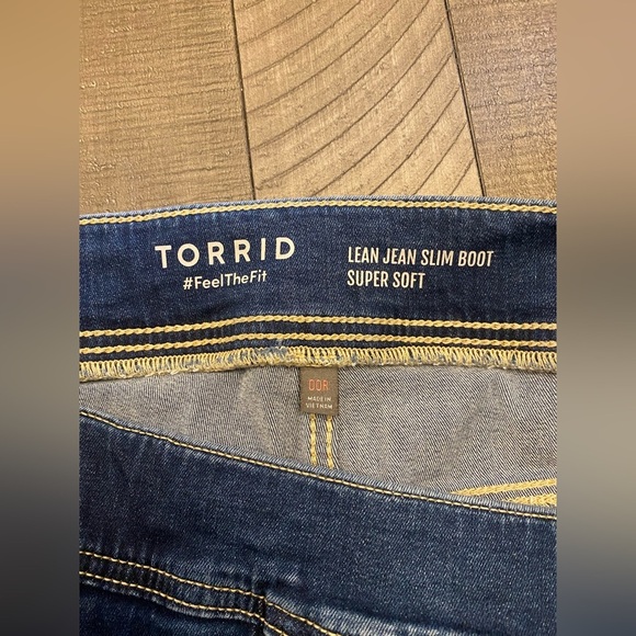 Torrid lean jean slim boot super soft pull on jeans - Picture 3 of 8